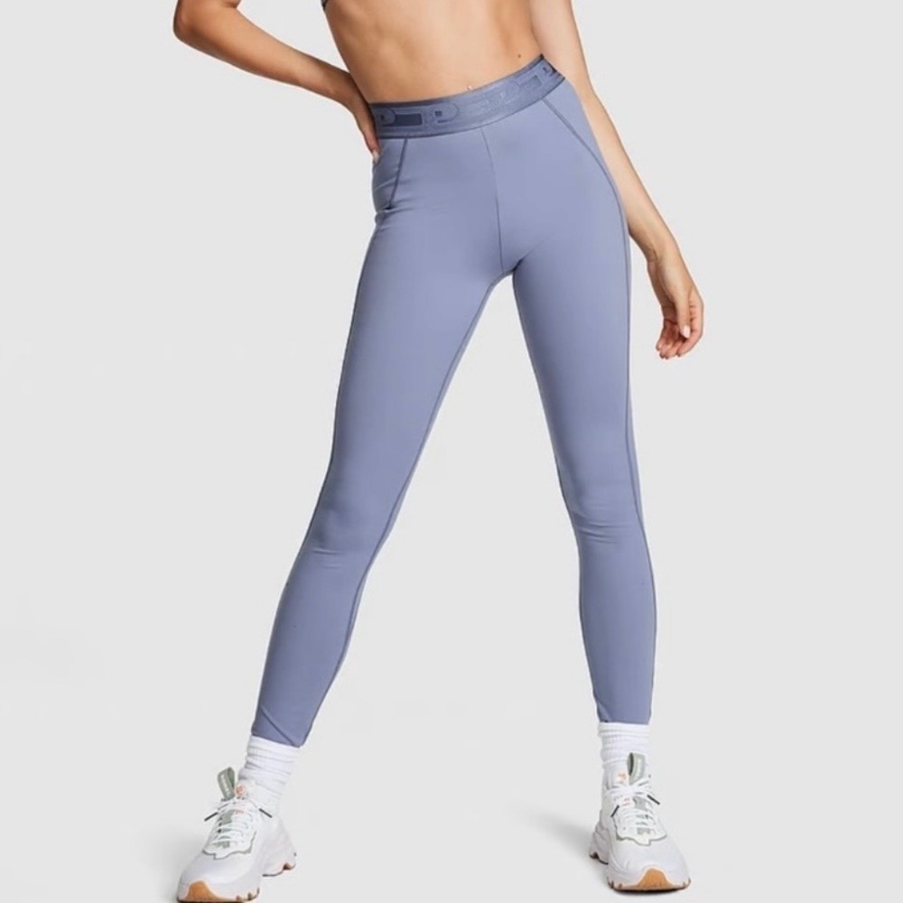 Pink Active High Waist Full Length Leggings NWT Size XL Dusty Iris Lavender